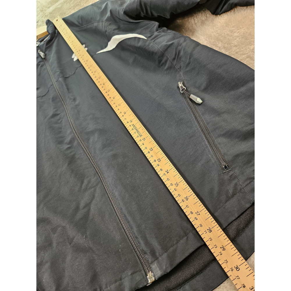 Under Armour Windbreaker Black Full-zip Jacket Pockets Embroidered Logo - Picture 8 of 10
